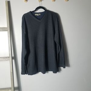 BASIC EQUIPMENT MEN'S V-NECK SWEATER SIZE XL